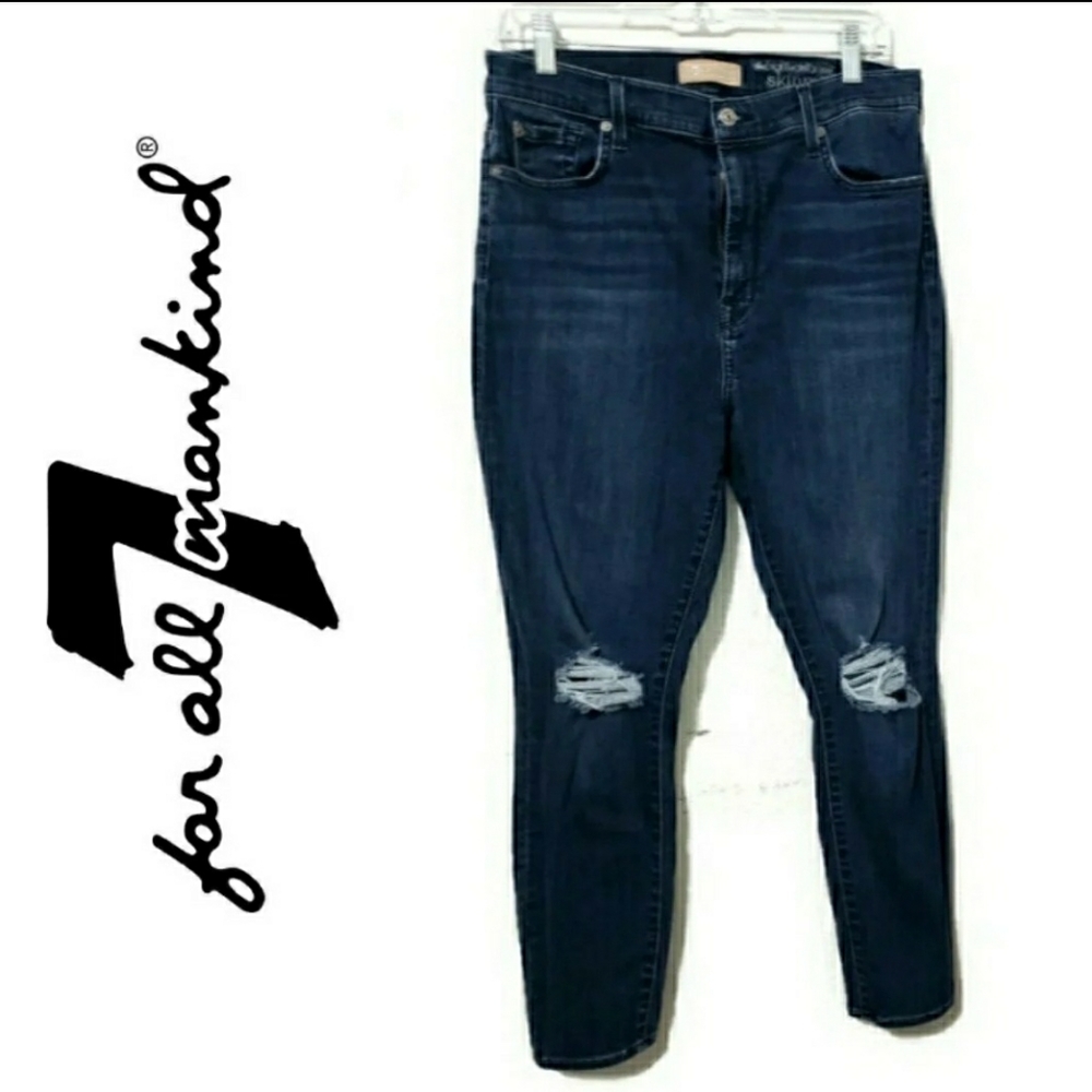 7 For All Mankind B Air High Rise Skinny Ankle